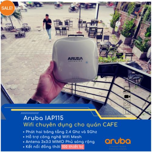Bộ phát wifi chuyên dụng Aruba 225 chịu tải cao