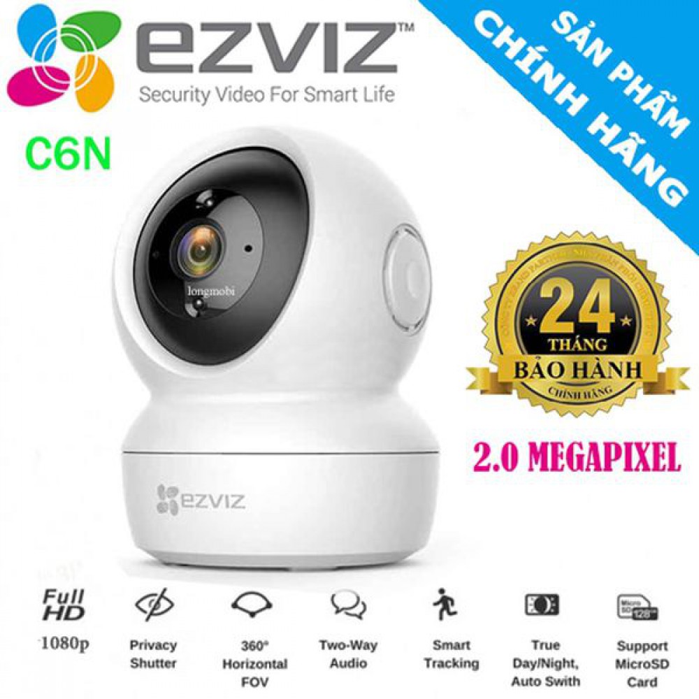 Camera Robot hồng ngoại không dây 2.0 Megapixel EZVIZ C6CN 1080P