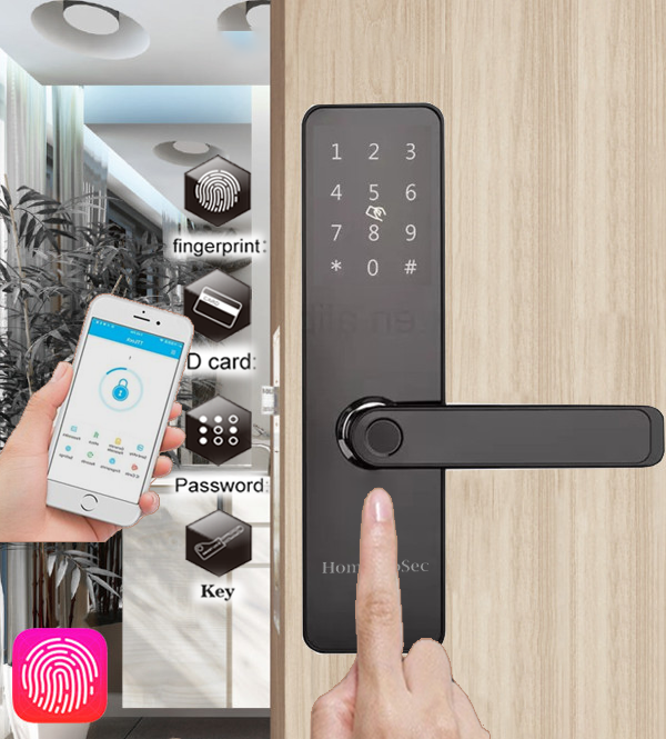 Khóa Cửa Gỗ Vân Tay HPS - 1806